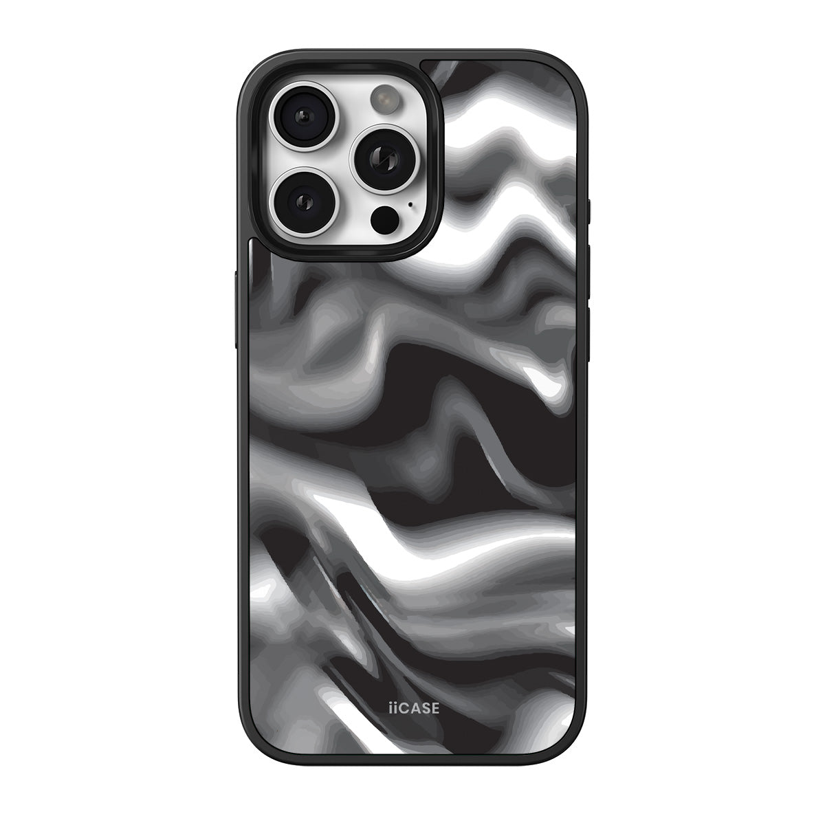 Monochrome Waves Elite iPhone Case - iiCase