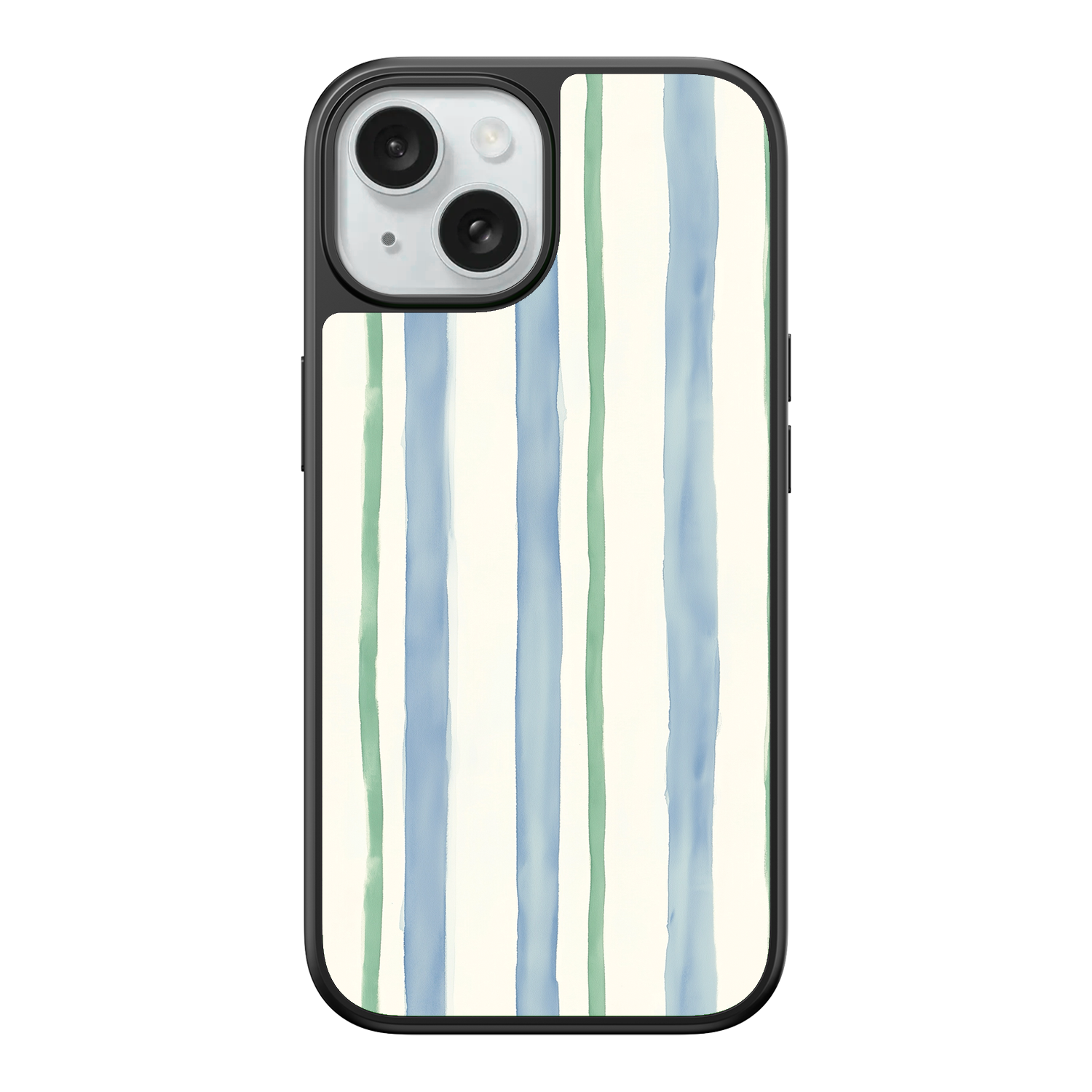 Azure Meadow Stripe iPhone Case