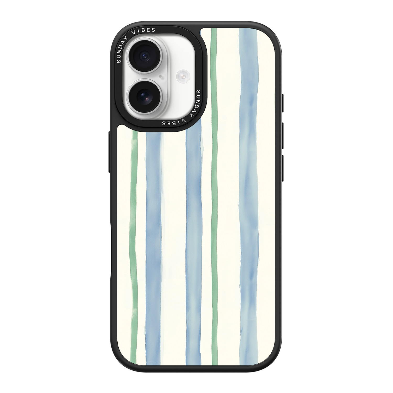 Azure Meadow Stripe iPhone Case