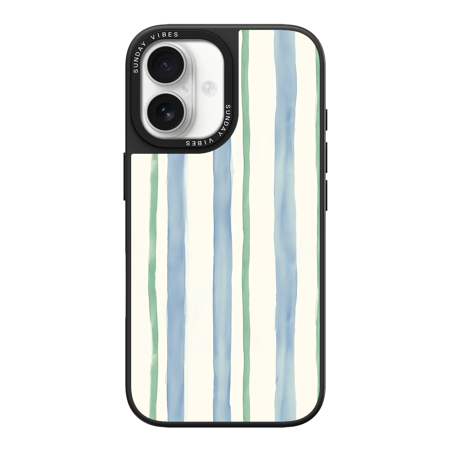 Azure Meadow Stripe iPhone Case