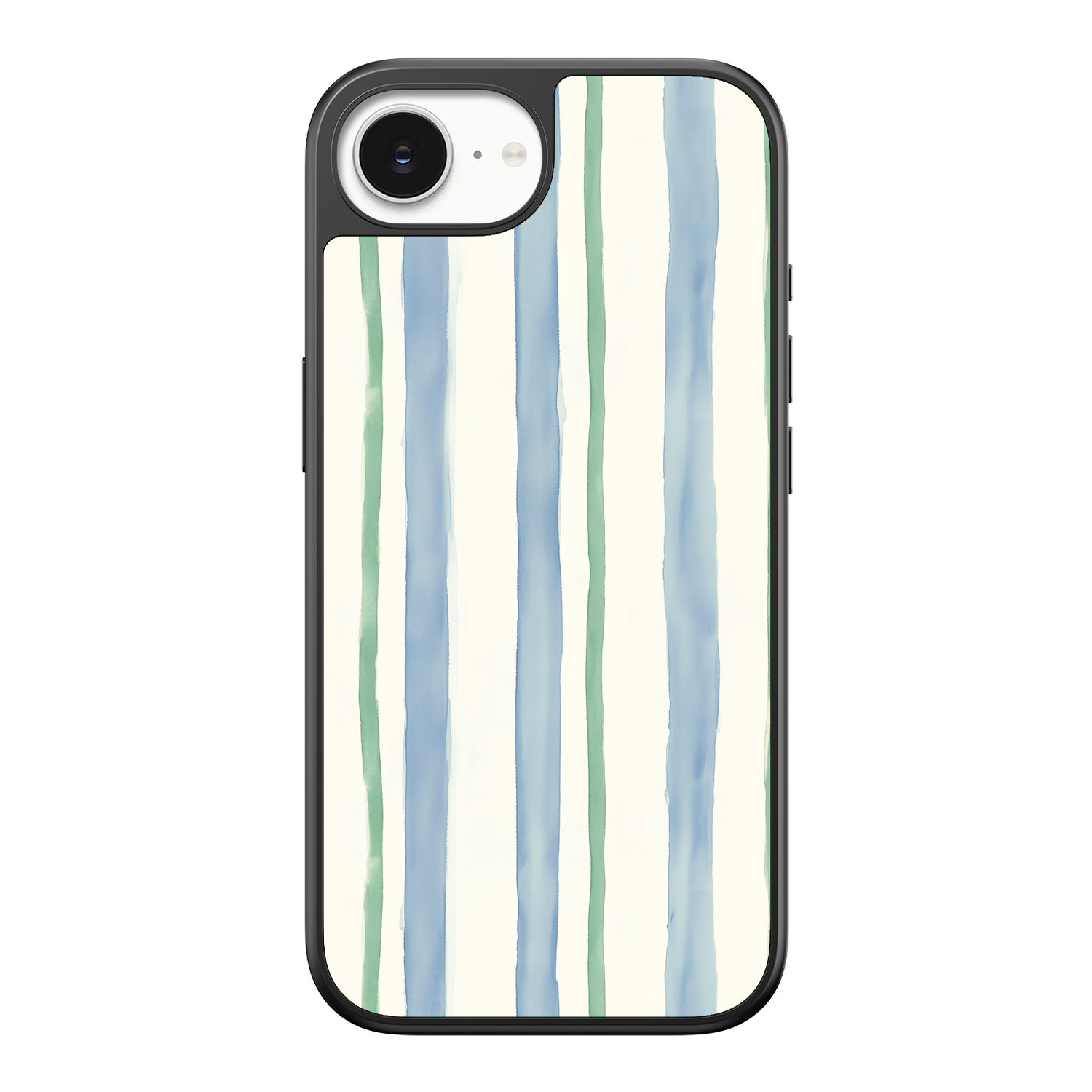 Azure Meadow Stripe iPhone Case