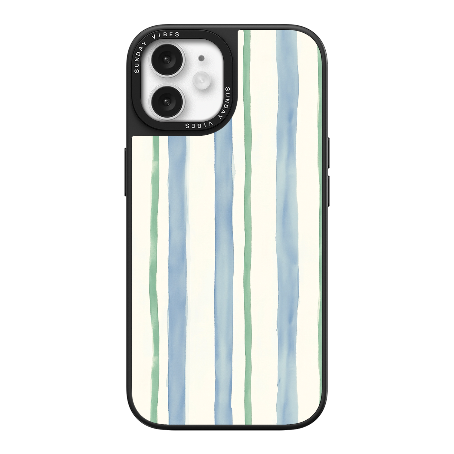 Azure Meadow Stripe iPhone Case