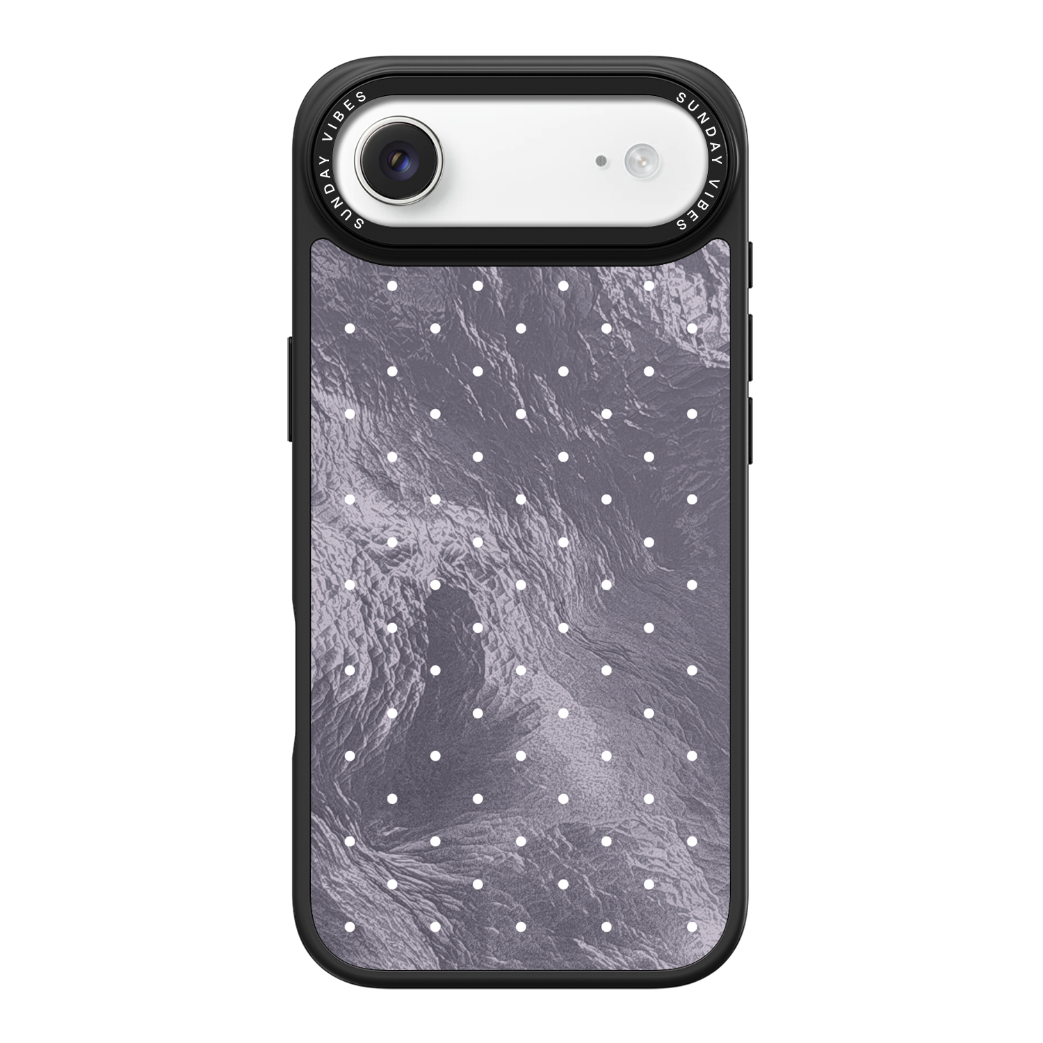 Silver Moon Dots iPhone Case