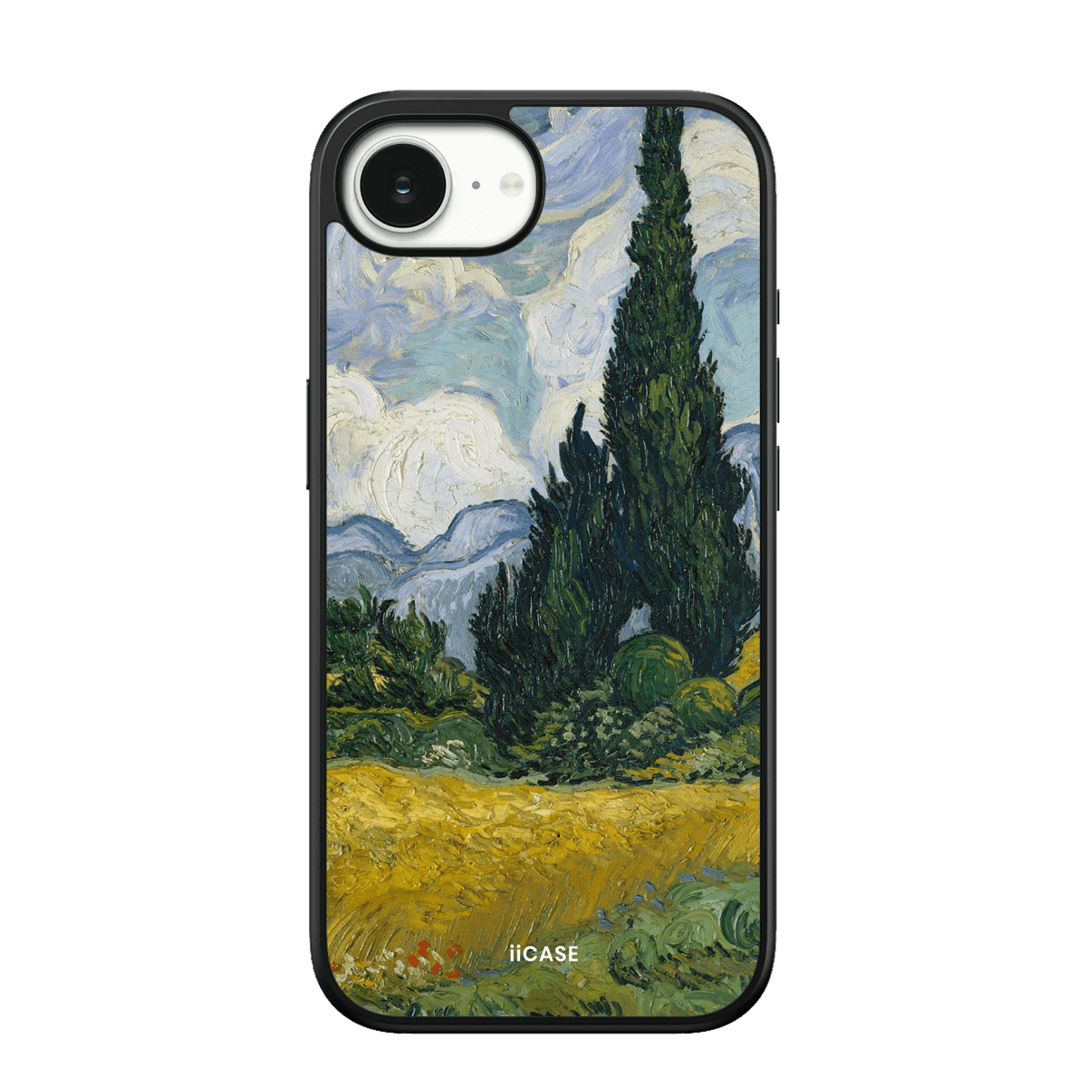 "Wheatfield with Cypresses - Vincent van Gogh" Elite iPhone Case