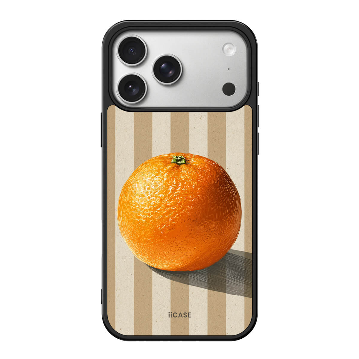Citrus Charm Striped iPhone Case