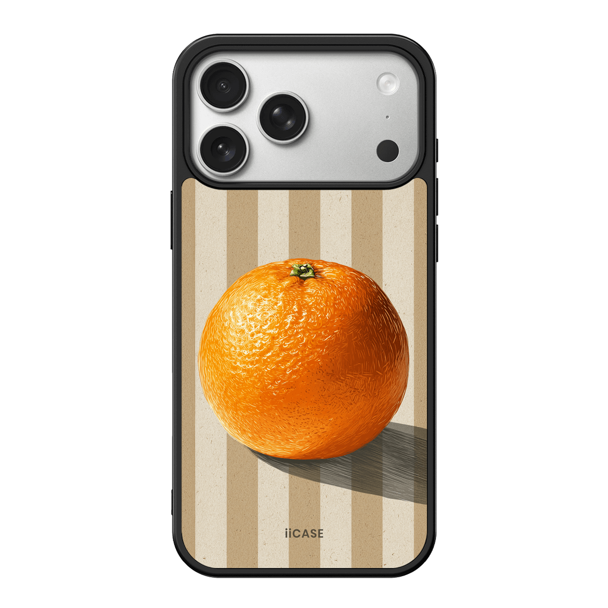 Citrus Charm Striped iPhone Case