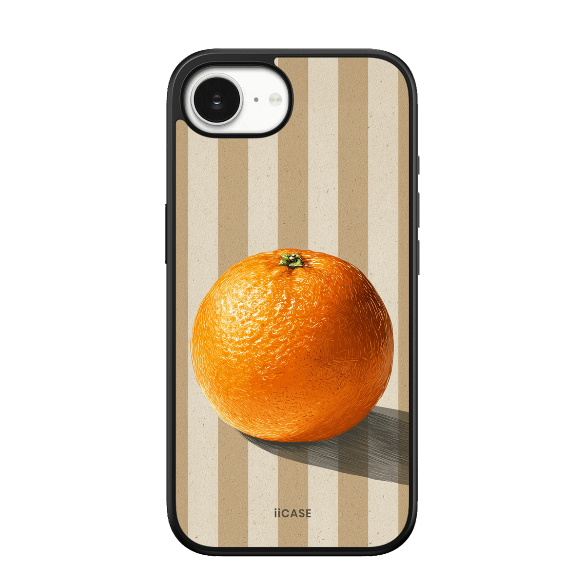 Citrus Charm Striped iPhone Case