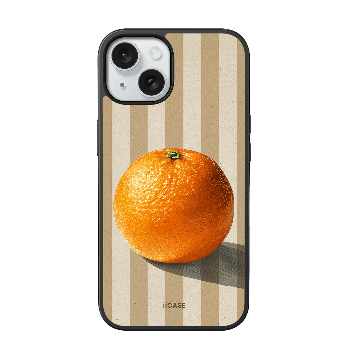 Citrus Charm Striped iPhone Case