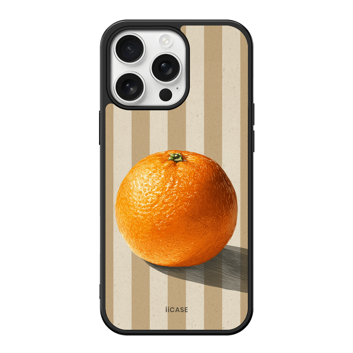 Citrus Charm Striped iPhone Case