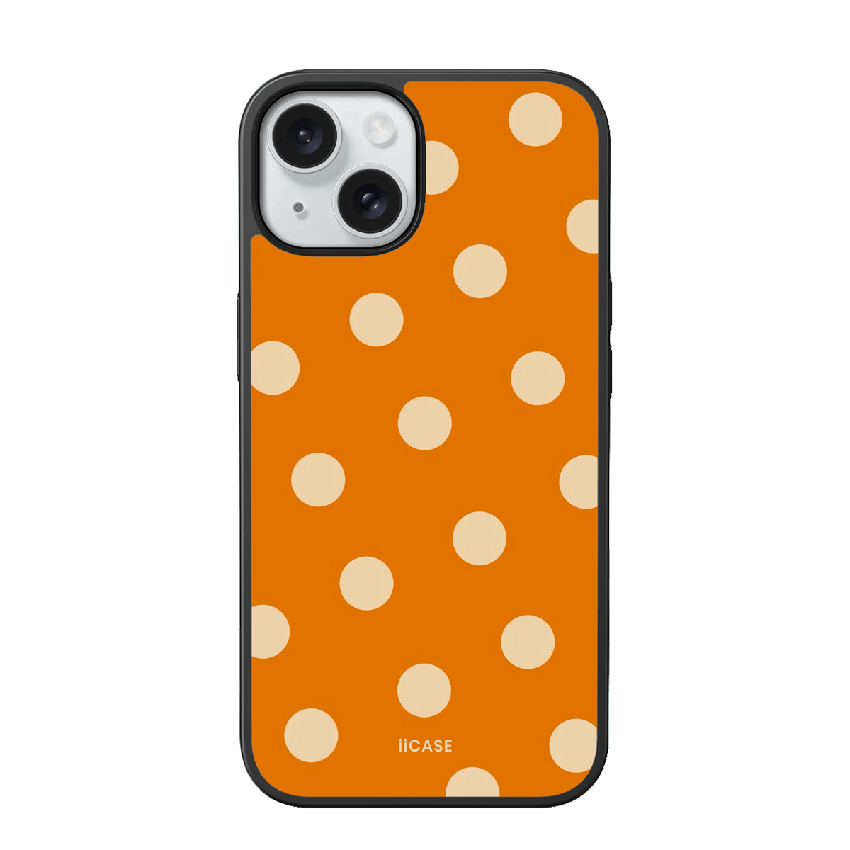Orange Polka Dot iPhone Case