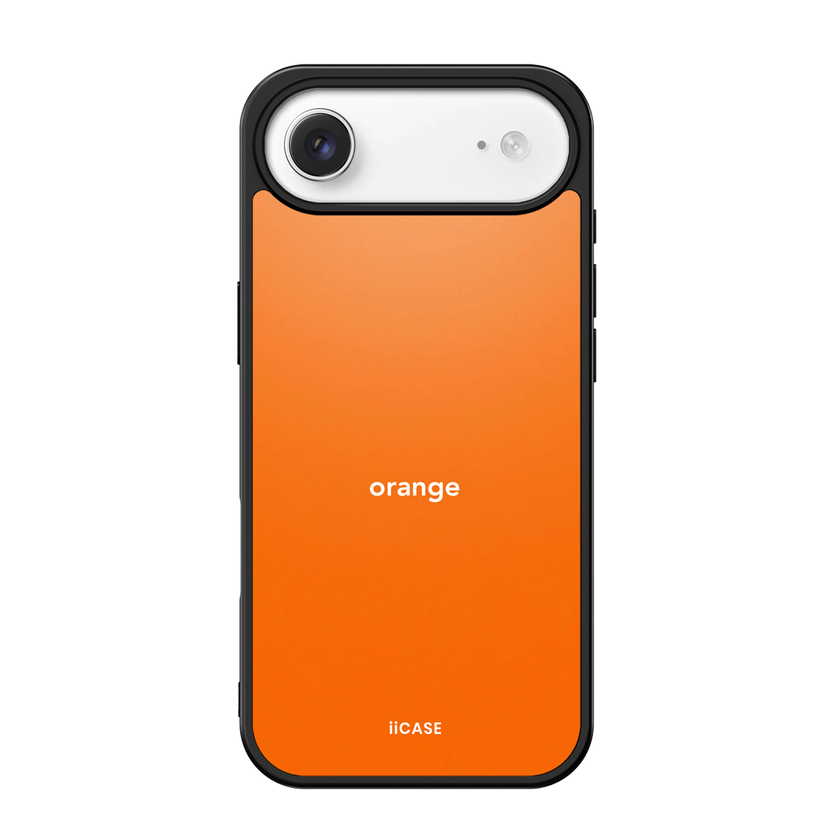 Vibrant Orange Typography iPhone Case
