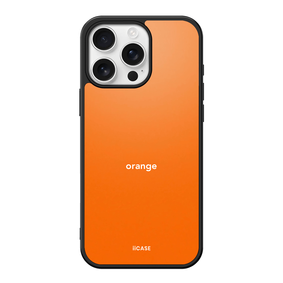 Vibrant Orange Typography iPhone Case