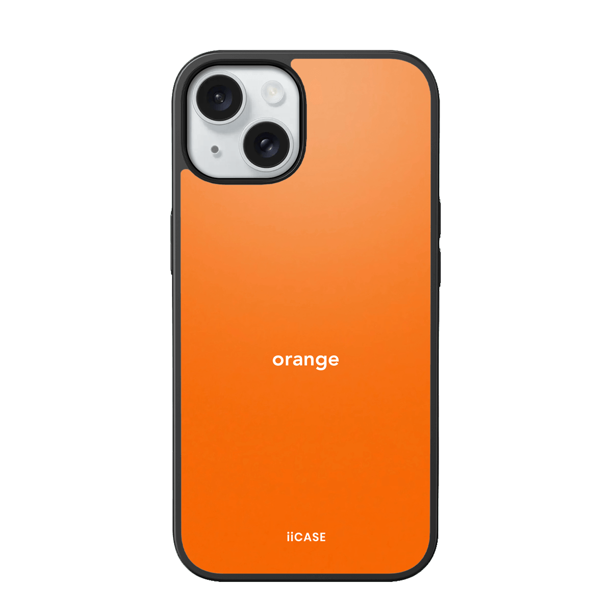 Vibrant Orange Typography iPhone Case