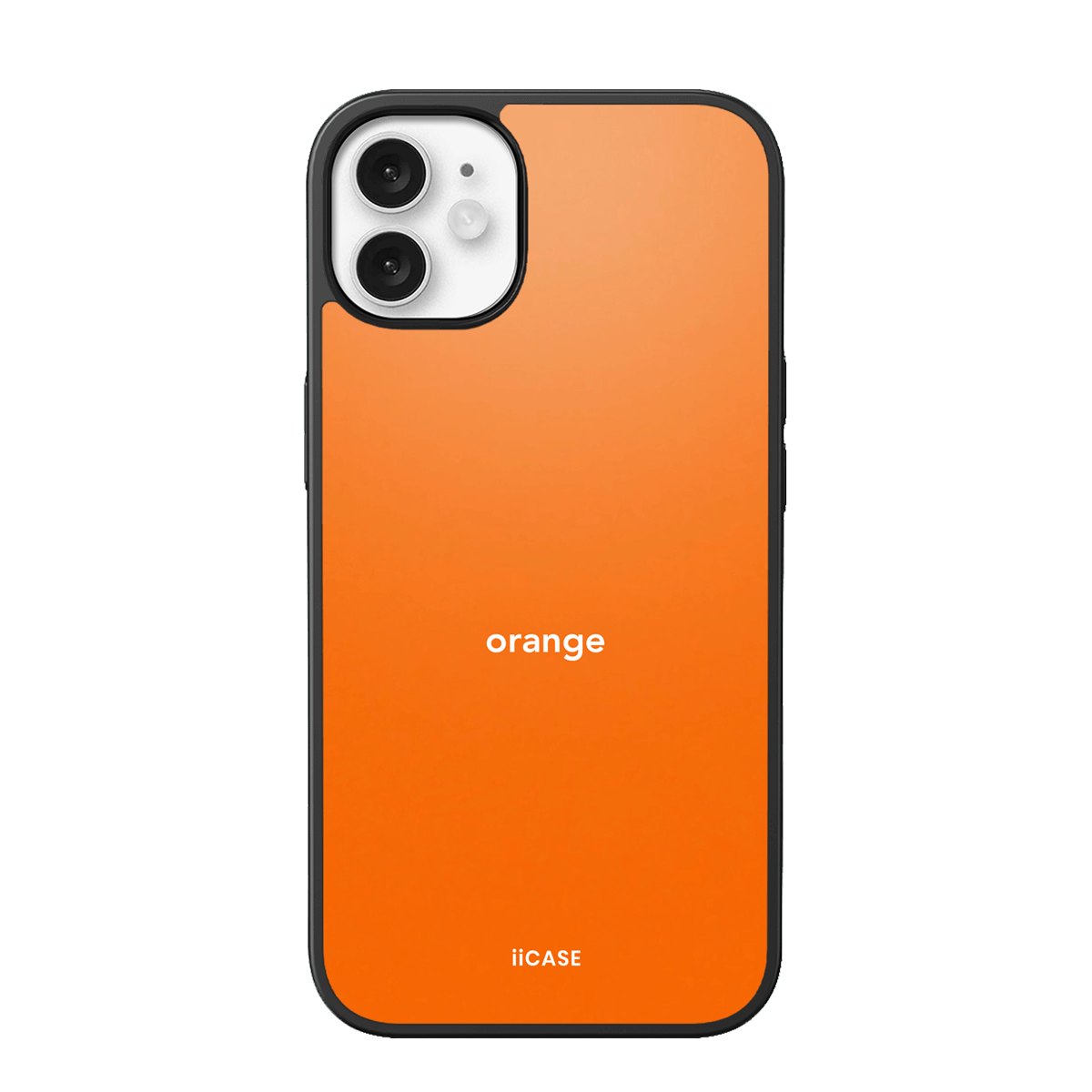 Vibrant Orange Typography iPhone Case