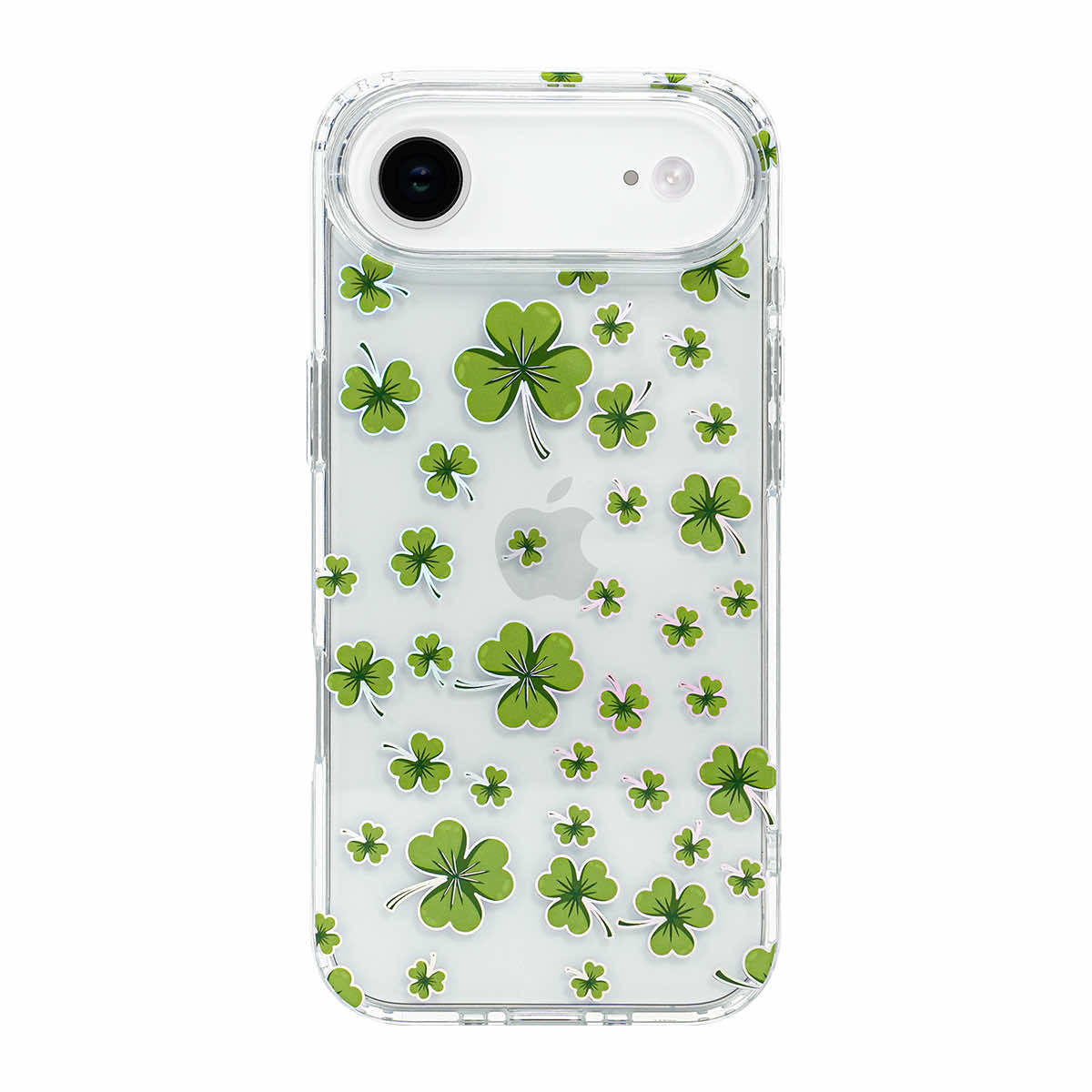 Holographic Shamrock Clear iPhone Case
