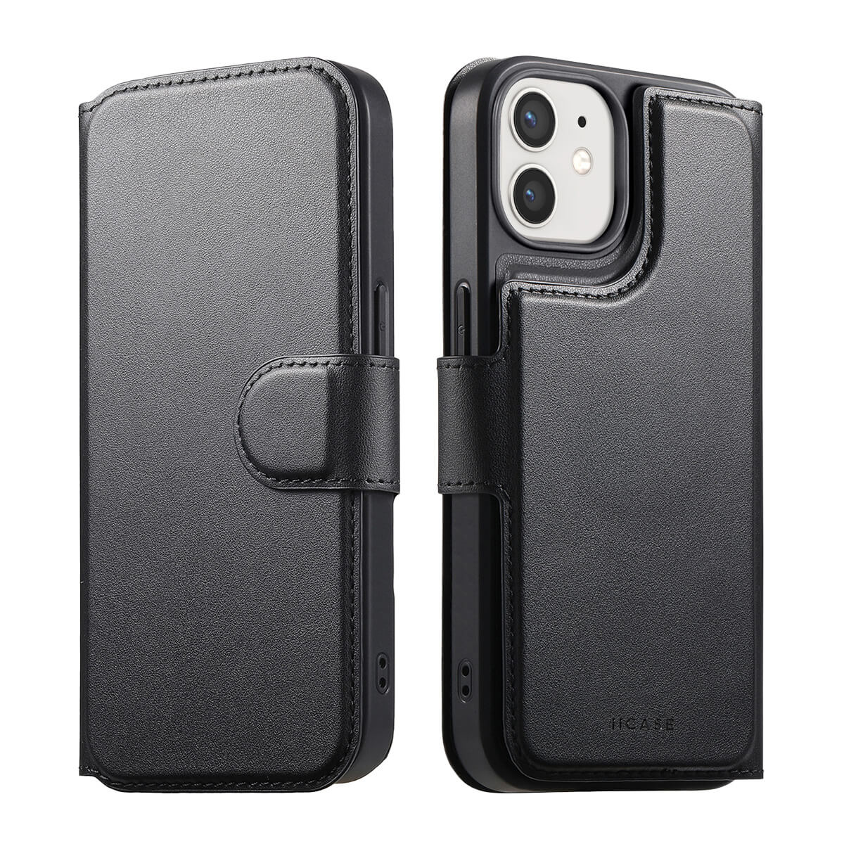 MagSafe Detachable Wallet iPhone Case - Black