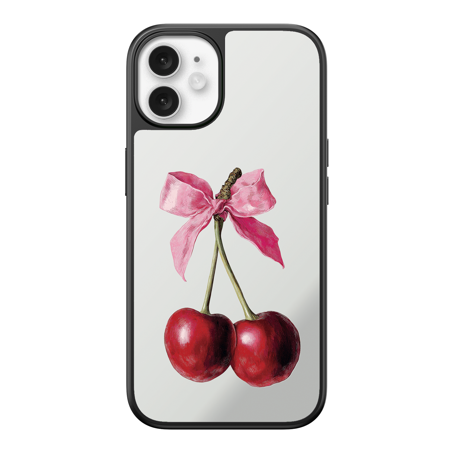 Cherry Charm Mirror iPhone Case