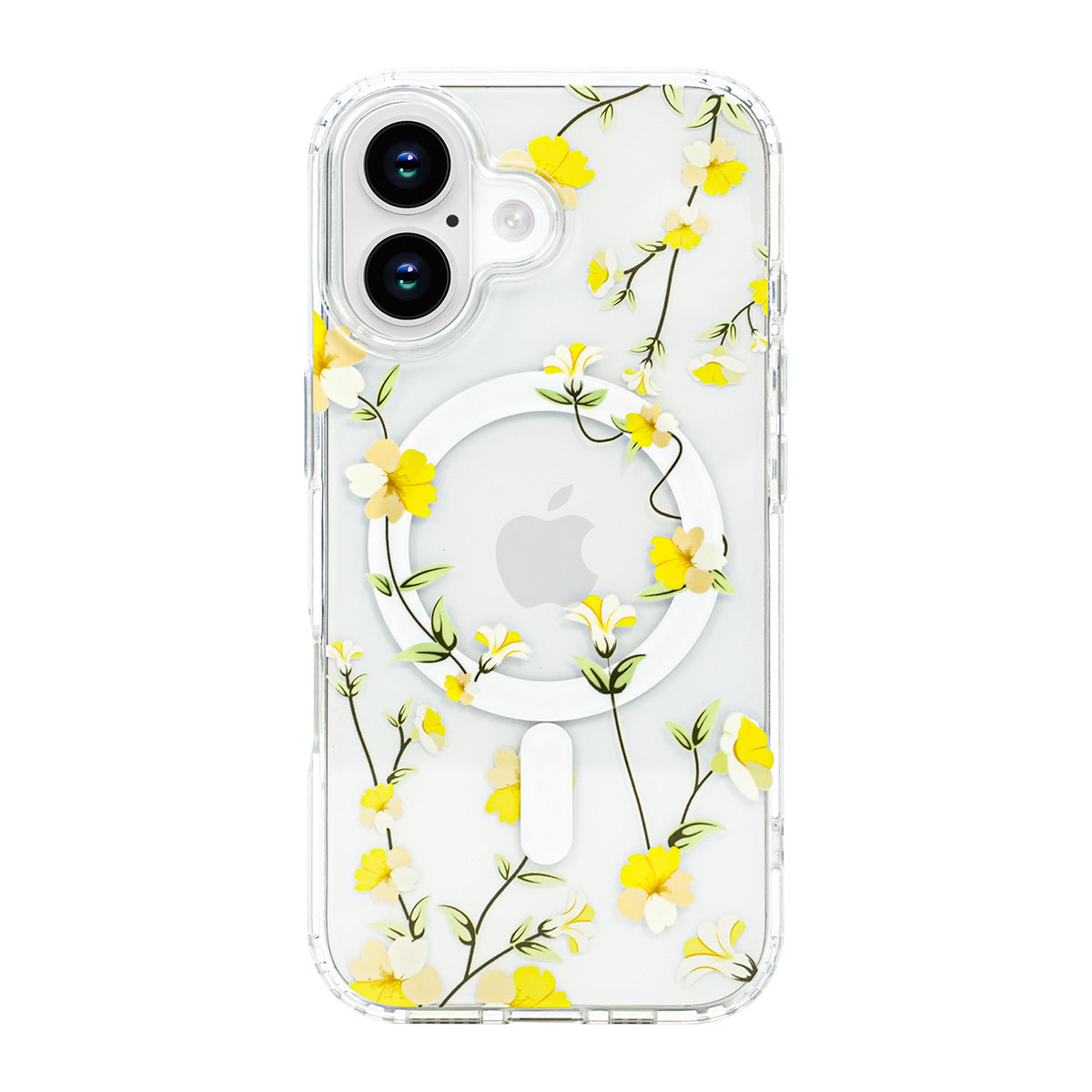 Yellow Floral MagSafe iPhone Case