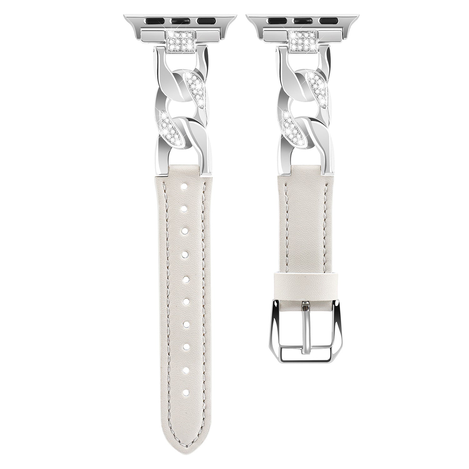 Embellished Crystal Leather Chain - iiCase