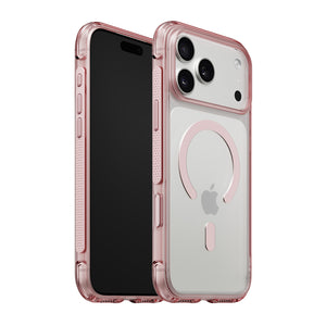 iiCASE Aegis MagSafe Case iPhone Case in Light Pink shown on silver iPhone product image - image 19