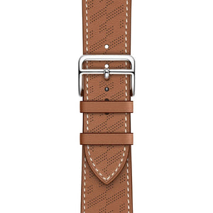 H Diagonal Genuine Leather Single Tour Apple Watch Band - iiCase