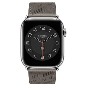 H Diagonal Genuine Leather Single Tour Apple Watch Band - iiCase