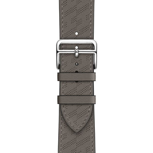 H Diagonal Genuine Leather Single Tour Apple Watch Band - iiCase