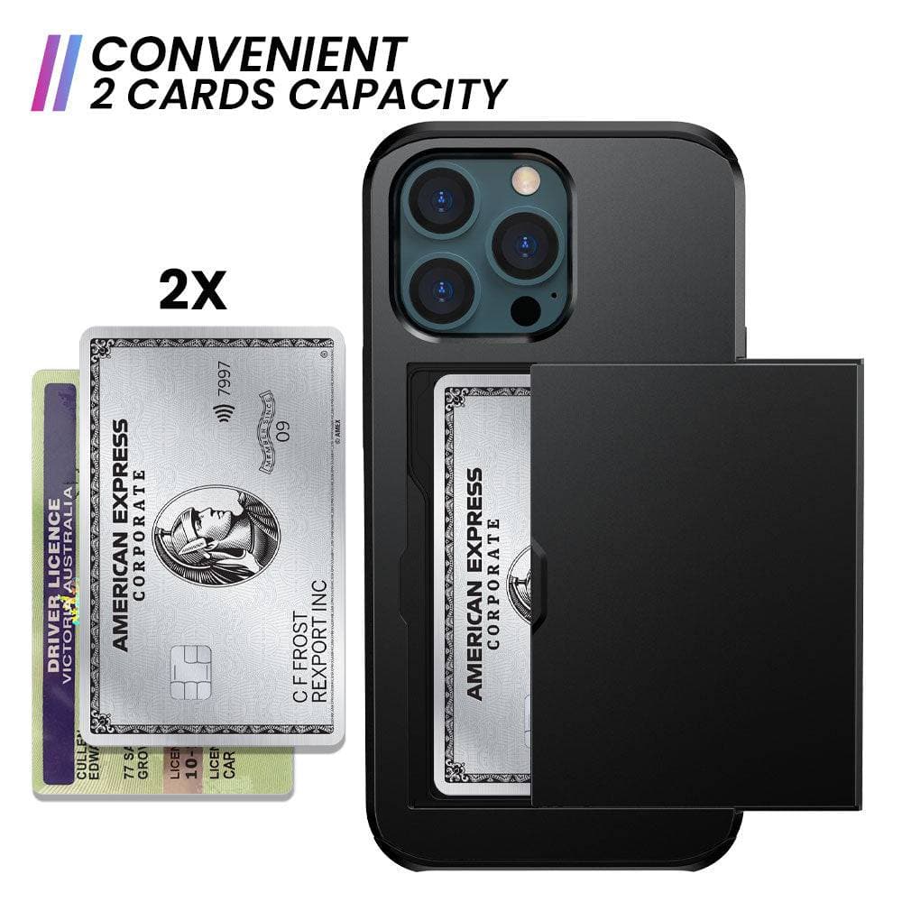 Protective slide card pocket iPhone Case - iiCase