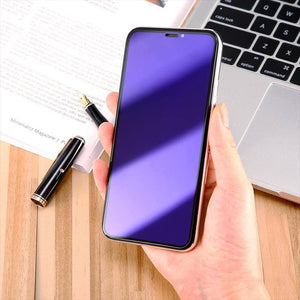 Anti-BlueRay 9H eye protective Tempered Glass Full Screen Protector For iPhone - iiCase