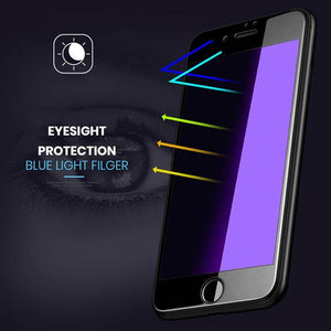 Anti-BlueRay 9H eye protective Tempered Glass Full Screen Protector For iPhone - iiCase