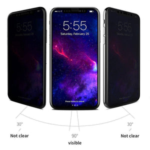 ANTI-SPY! 9H Privacy Tempered Glass iPhone Screen Protector - iiCase