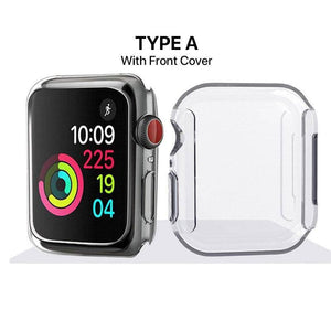 Crystal Clear Soft TPU Armor Protect Shell Apple Watch Case - iiCase