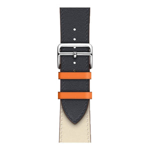 Genuine leather fashion contrast colour Apple Watch Band single tour - iiCase