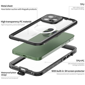 MagSafe IP68 Waterproof Dust Protection iPhone Case - iiCase