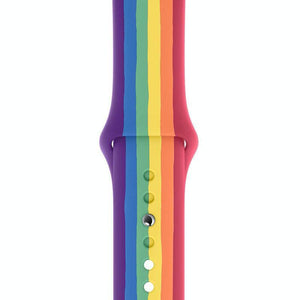 Pride multi-colour sink soft silicone Apple watch band - iiCase