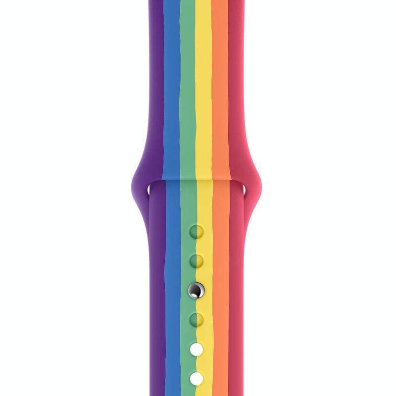 Pride multi-colour sink soft silicone Apple watch band - iiCase
