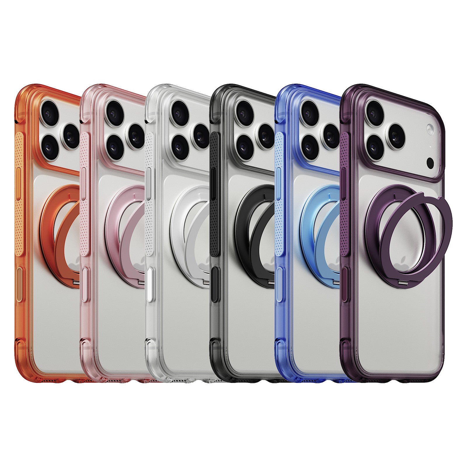 iiCASE Aegis 360 MagSafe Ring Stand Case for iPhone 18 Pro image 2 - 360 all color