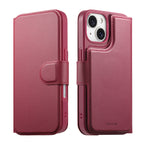 MagSafe Detachable Wallet iPhone Case - Burgundy