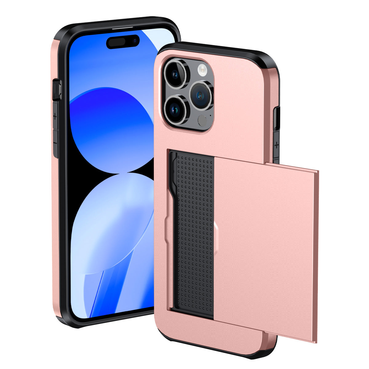 Protective slide card pocket iPhone Case
