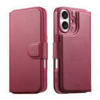 MagSafe Detachable Wallet iPhone Case - Burgundy