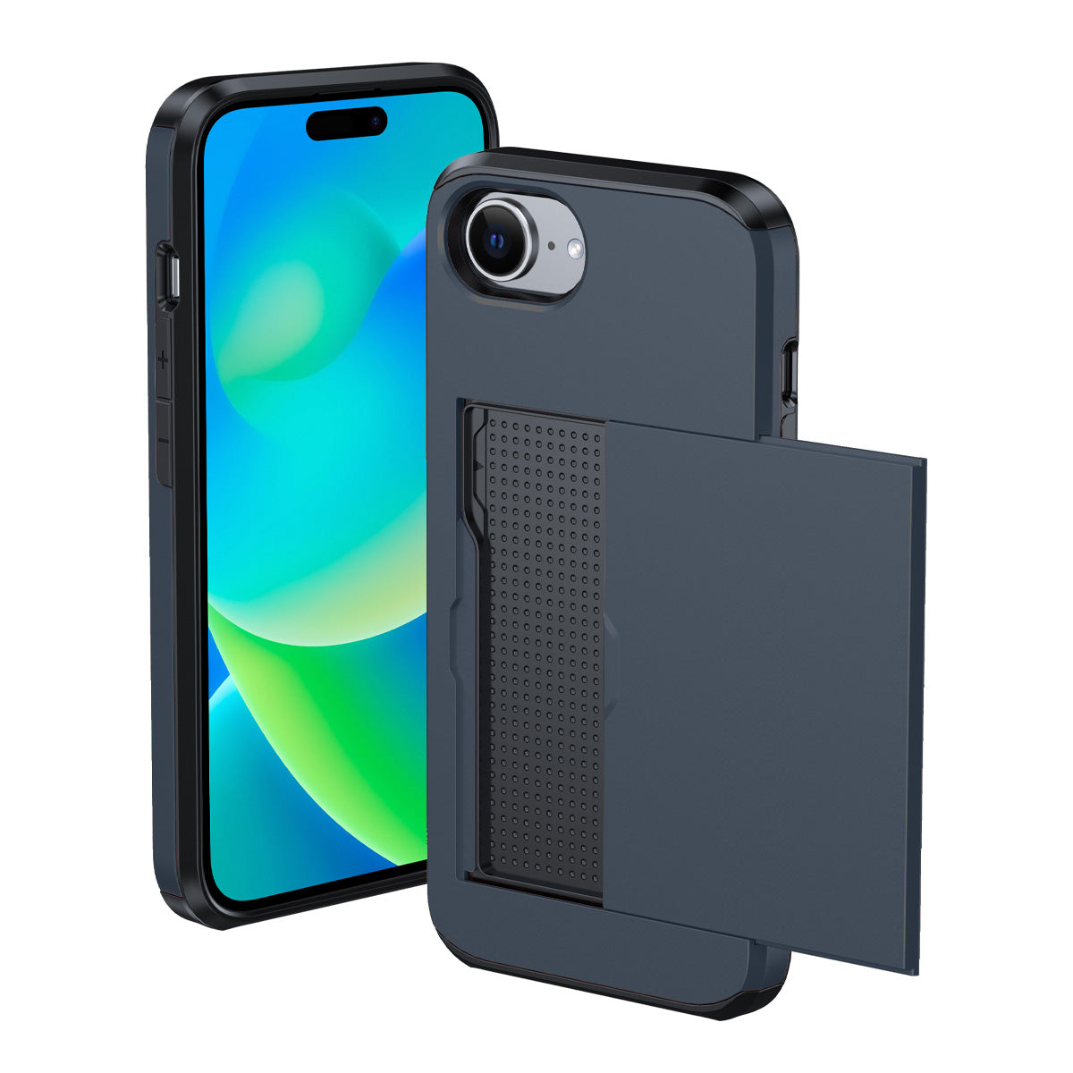 Protective slide card pocket iPhone Case