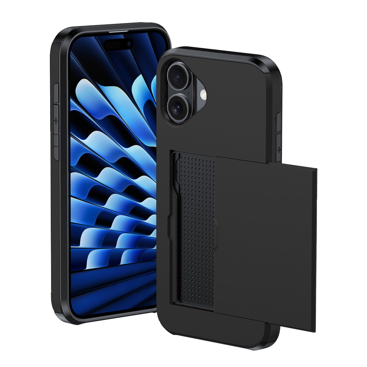 Protective slide card pocket iPhone Case