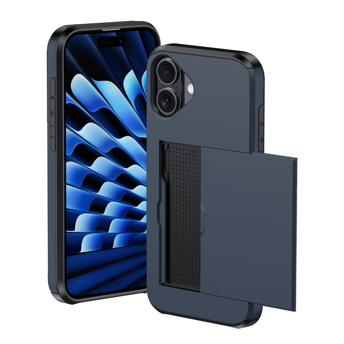 Protective slide card pocket iPhone Case