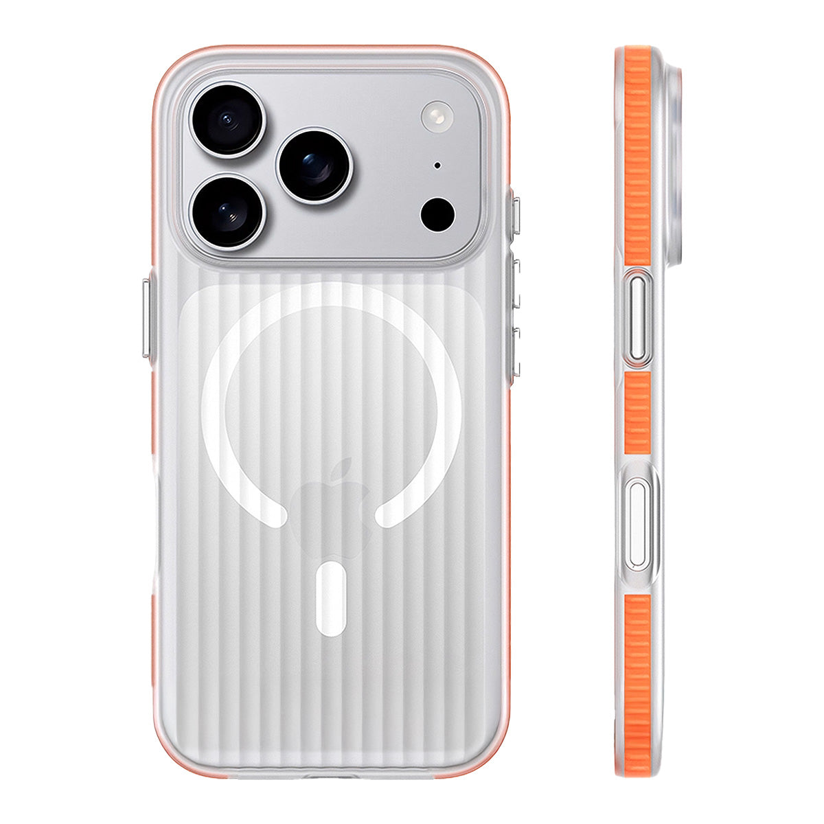 Matte Corrugated Colour Bumper MagSafe iPhone Case