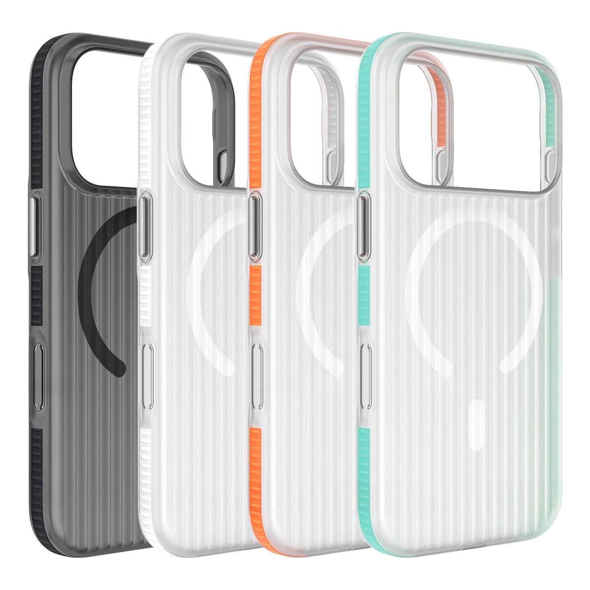 Matte Corrugated Colour Bumper MagSafe iPhone Case