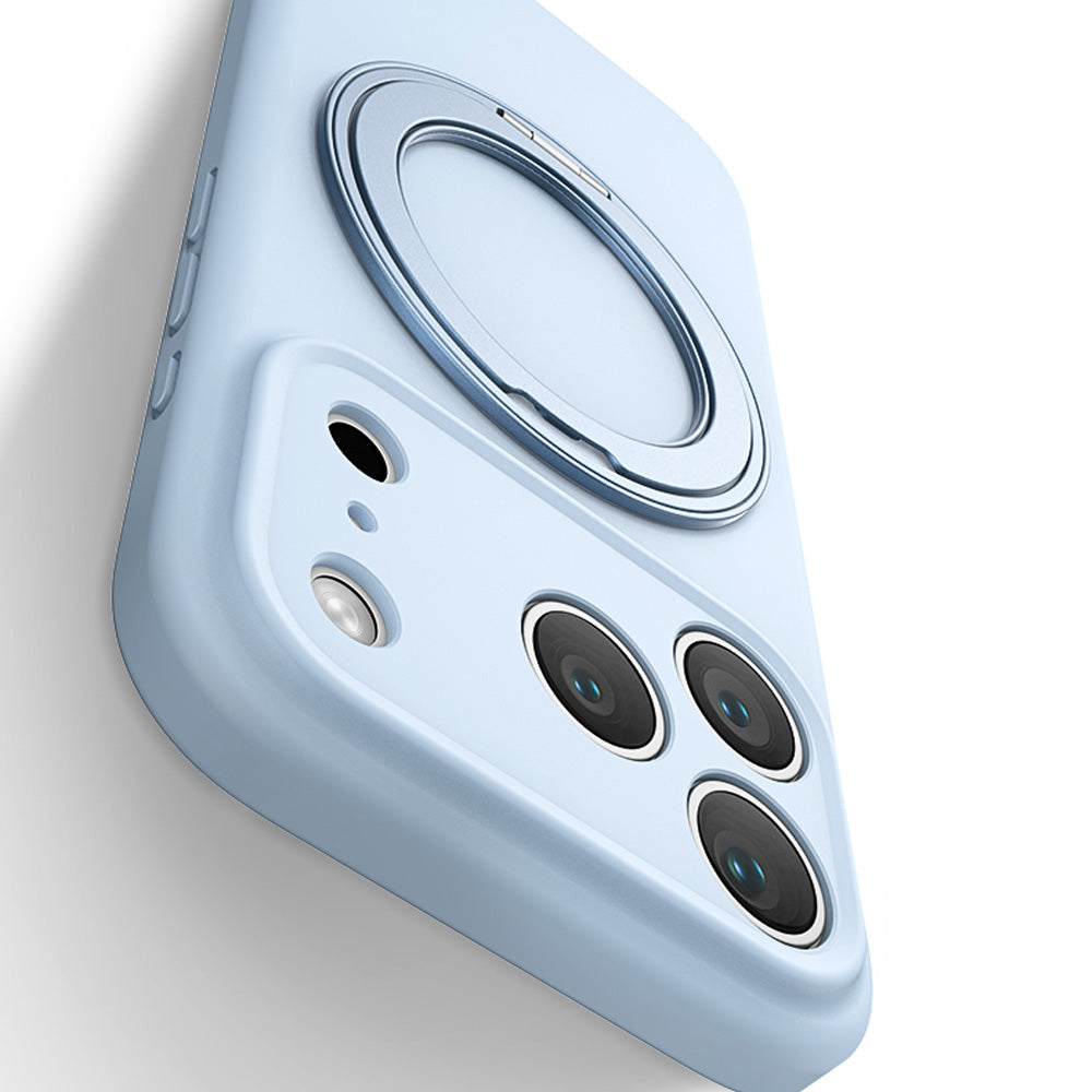360 Ring Stand Liquid Silicone iPhone Case