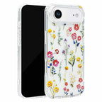 Holographic Wildflower Clear iPhone Case