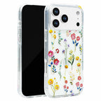 Holographic Wildflower Clear iPhone Case