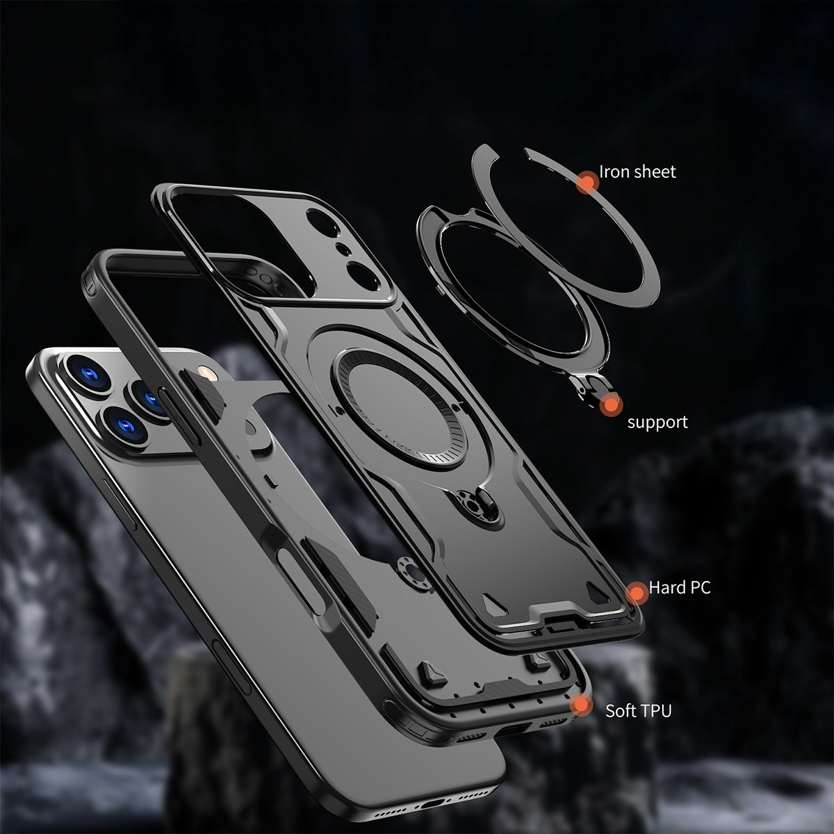 Titan MagSafe Ring iPhone Case