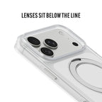 iiCASE Crystal EverClear 360 Ring Stand Case iPhone Case for iPhone 17 Pro Max description image 1 - image 2